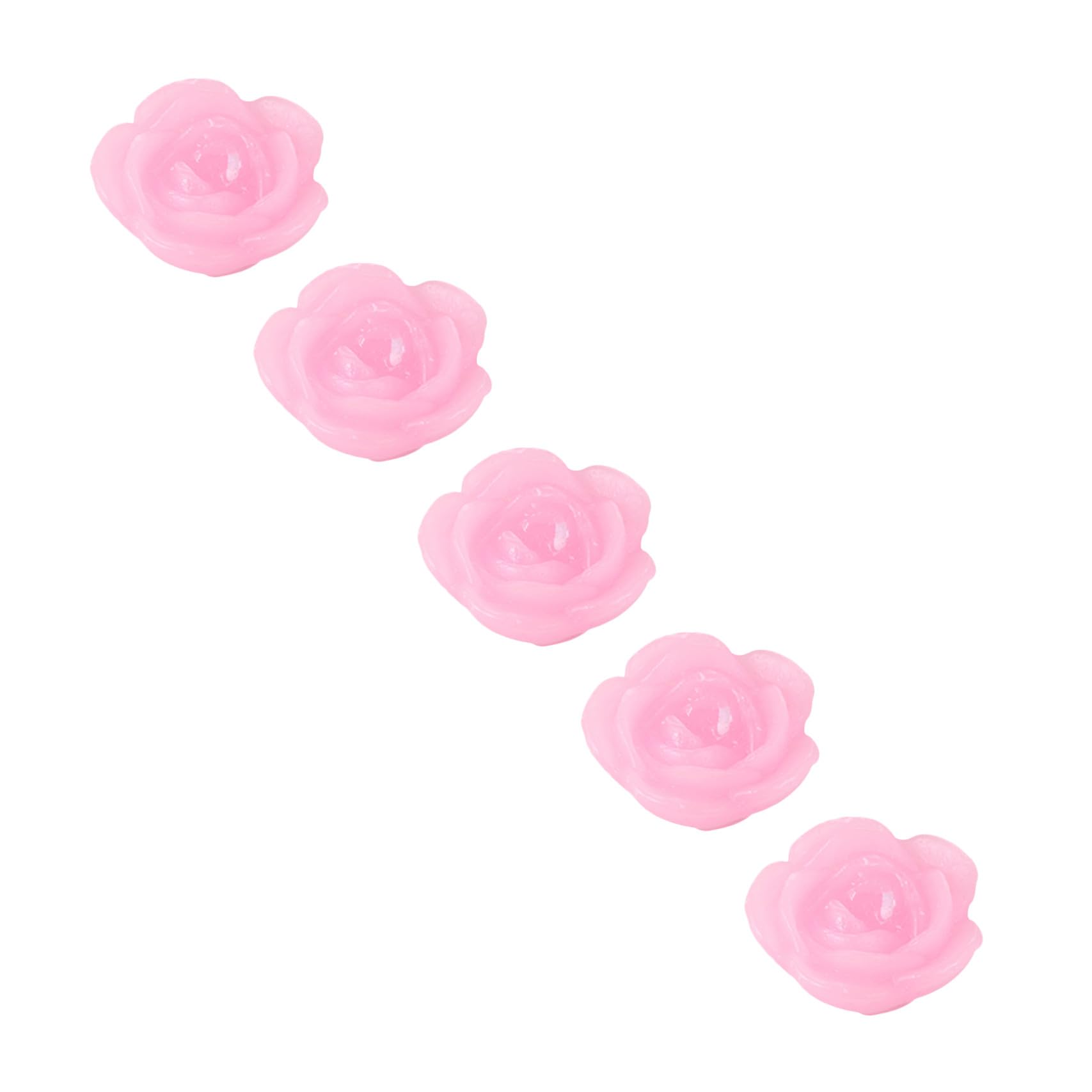 LABRIMP 15piezas Velas Flotantes De Rosa Forma De Flor Velas De Paraffin Decorativas Para Bodas Fiestas y Banquetes Rosa Aromáticas y Románticas