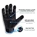 HLDD HANDLANDY Heavy Duty Work Gloves, TPR Protector Impact Gloves, Men Anti Vibration Mechanic Work Glove TouchScreen
