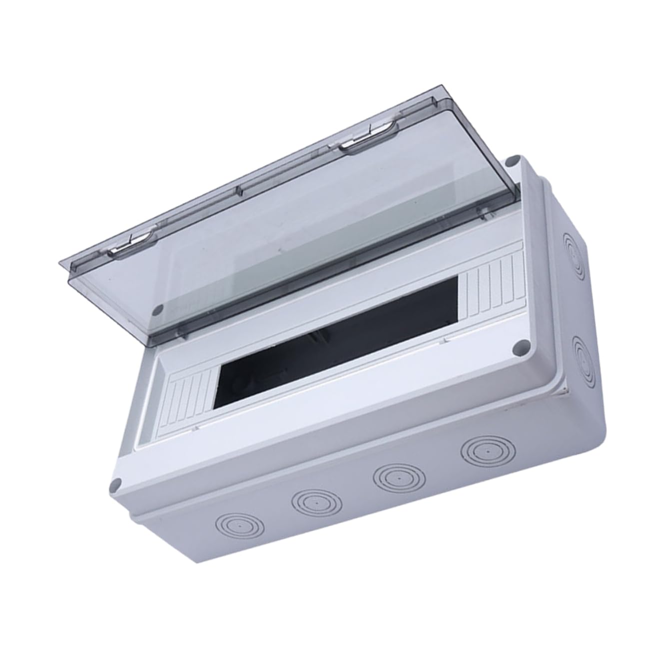 Caja de Distribución Eléctrica Abs Ht-18 de 18 Circuitos Ip65 | Montaje en Superficie, Protección contra Agua y Polvo, Diseño Elegante para Uso Exterior