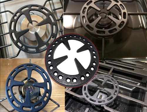 METER STAR 5 Gusseisen Gasring-Reduzierer - Flacher Ständer für Türkischen Kaffeebereiter, Kaffeemaschine, Mokka auf Gasherden