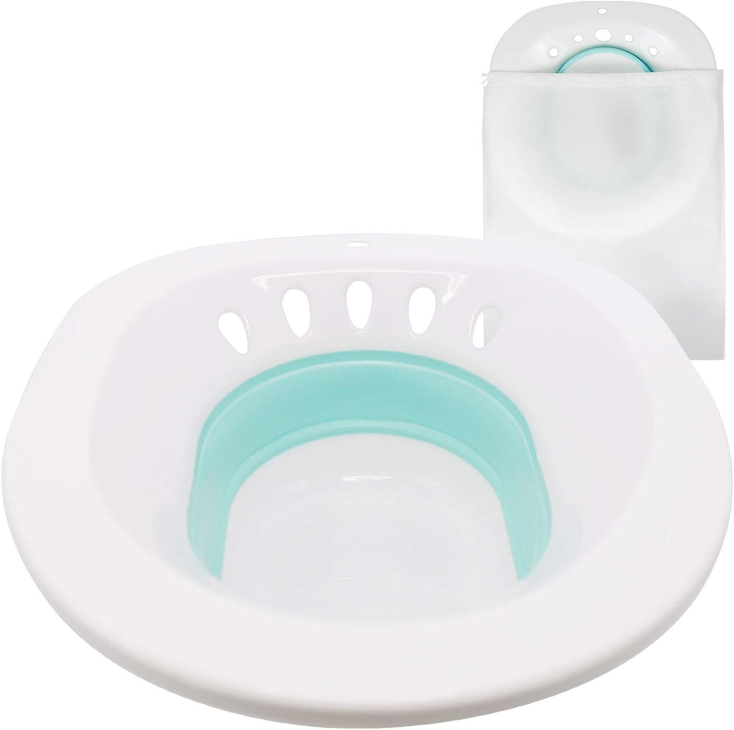 Sitz Bath, Folding Squat Free Sitz Bath for Hemorrhoids