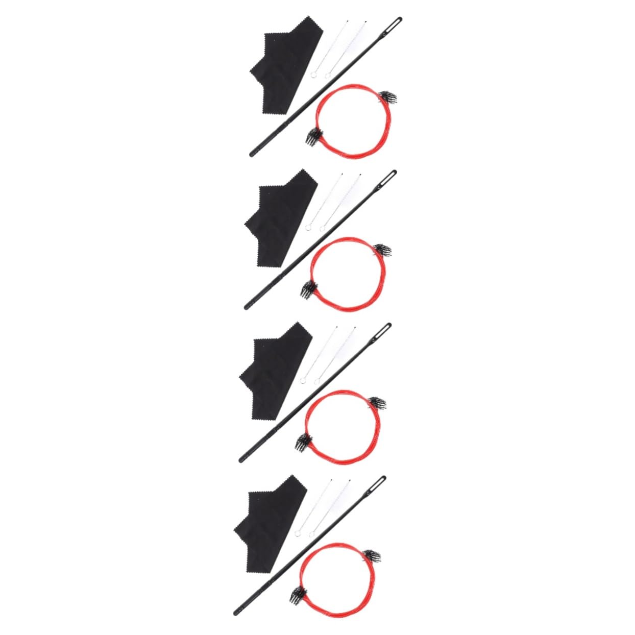 HEMOTON Set Di 4 Strumenti Per La Pulizia E La Della Tromba Kit Di Spazzole Per La Pulizia Della Tromba Include Spazzola Per Asta E Panno Per Strumenti A Fiato