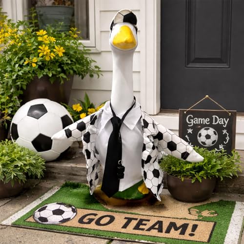 Statue d'oie en polyester decoration chaleureuse de style occidental pour entree