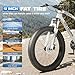 Incbruce 26 Inch Fat Tire Mountain Bike, High Carbon Steel Frame, 21 Speed MTB with Dual Disc Brakes for Men/Women/Adults (White)