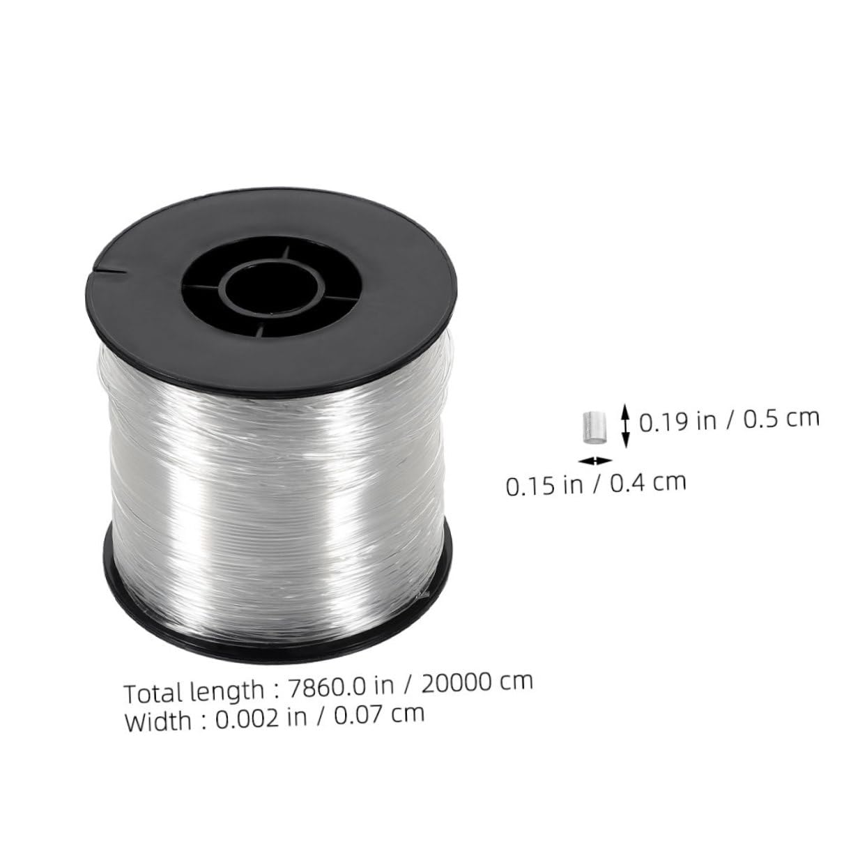 Housoutil Nylon Fishing Line Invisible 1 Set Loop Sleeves for Decorations and Frames