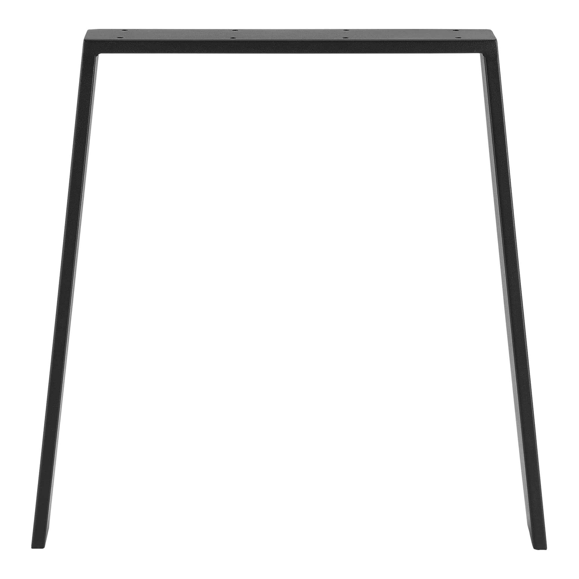 [en.casa] Juego de 2X Patas de Mesa Comedor Set de 2X Patas de Escritorio Armazón de Mesa Incl. Material de Montaje Acero 55-70 x 72 cm Negro Mate