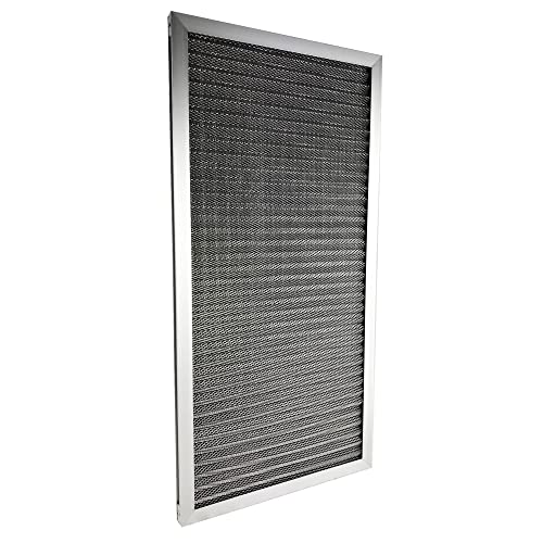 Aluminum Electrostatic Air Filter (12" X 24" X 1"), Furnace Central Ac Filter, Washable #TOP7