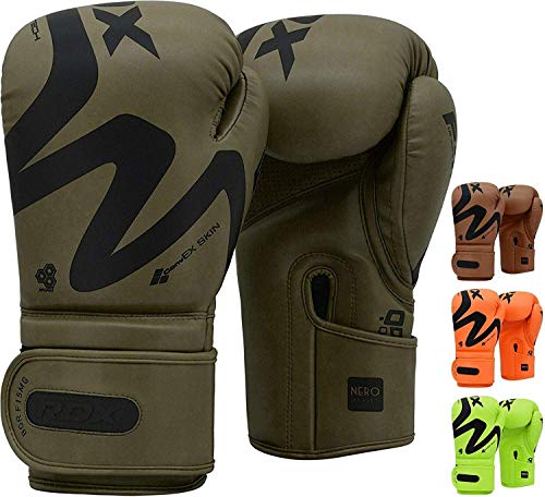 RDX Boxing Gloves for Training & Muay Thai | Convex Skin Leather Gloves