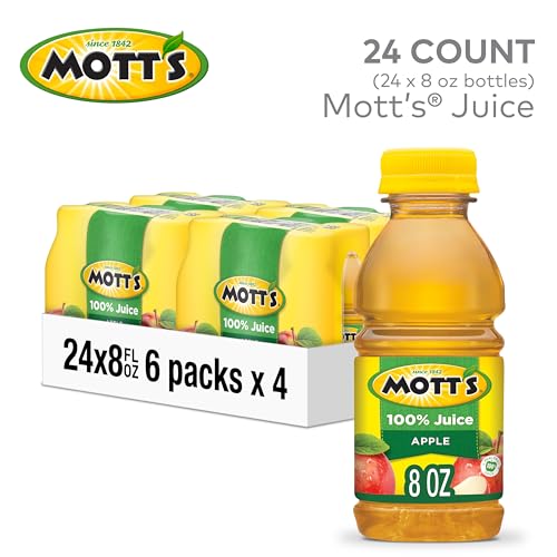 Mott's 100% Original Apple Juice, 8 Fl Oz Bottles, 24 Count (4 Packs Of 6), 2 Servings Of Fruit, 100% Fruit Juice, Gluten-free, Caffeine-free, Kosher, Contains No Artificial Colors Or Sweeteners image 4