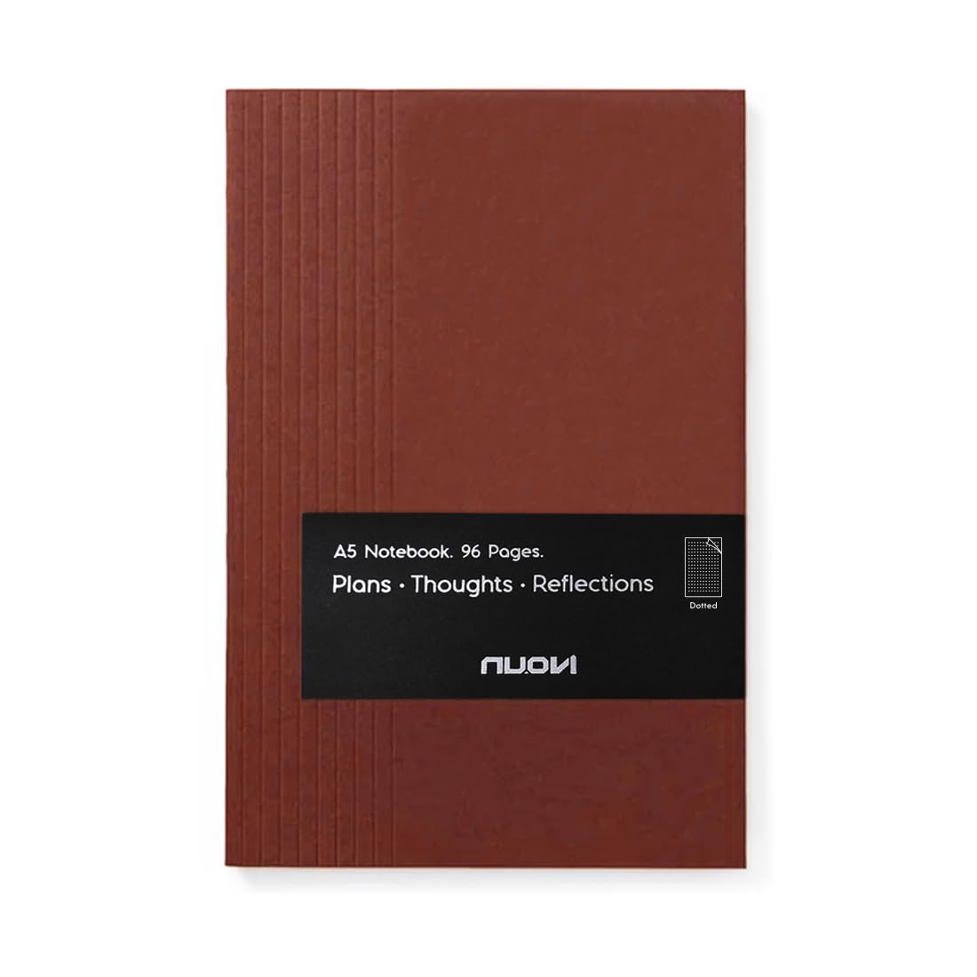 NUOVI Record Note Book, Coffee | A5 - Dotted Grid Pages | 96 Pages - 100GSM Pages with Soft Cover | Ideal for Office, College, School, Journaling, Meeting & More-picture-27
