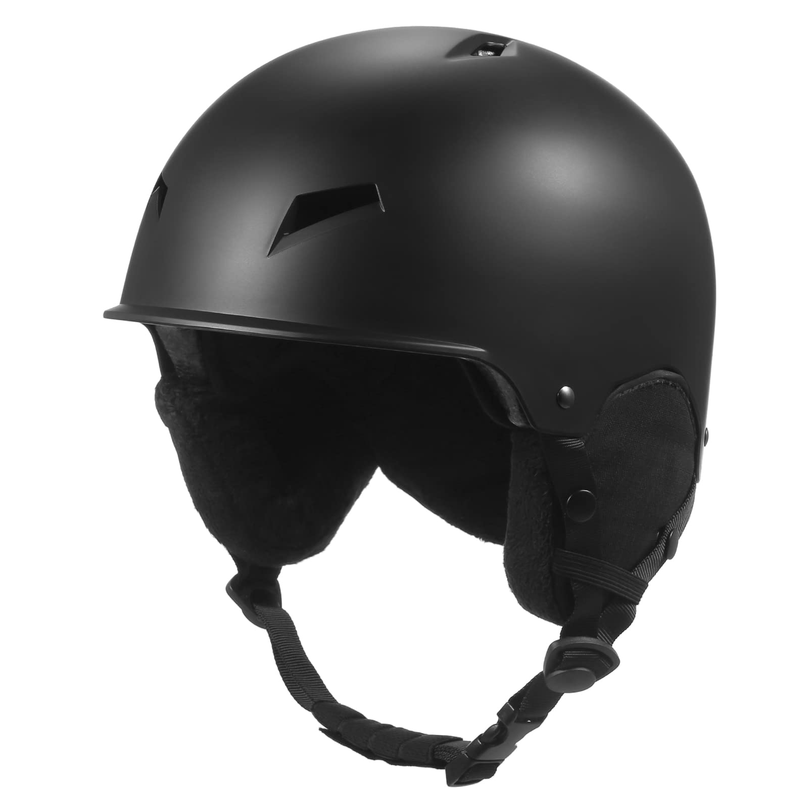 Casco de snowboard con gafas de esquí y orejeras desmontables para hombre y mujer