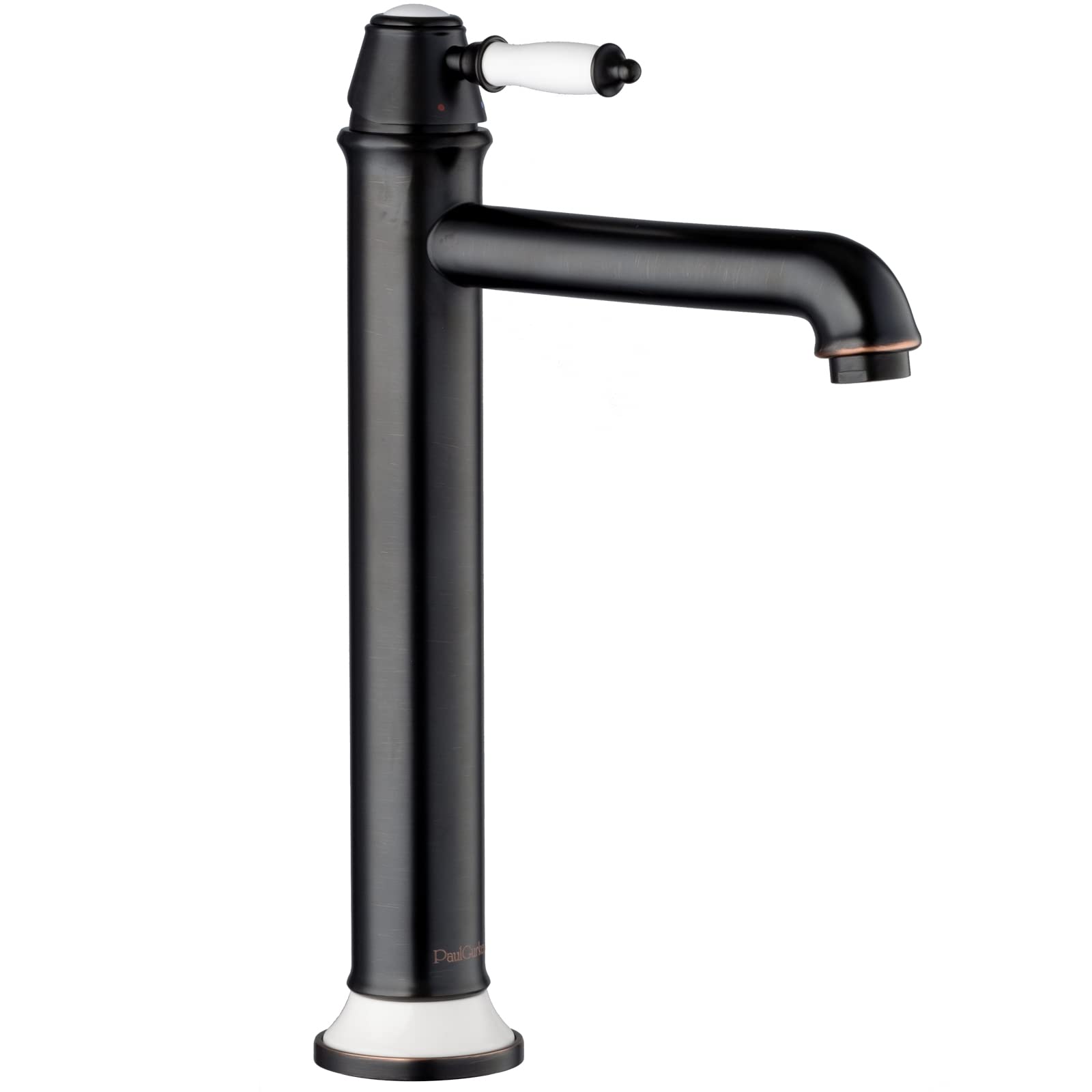 Grifo de lavabo largo para lavabo, color negro antiguo