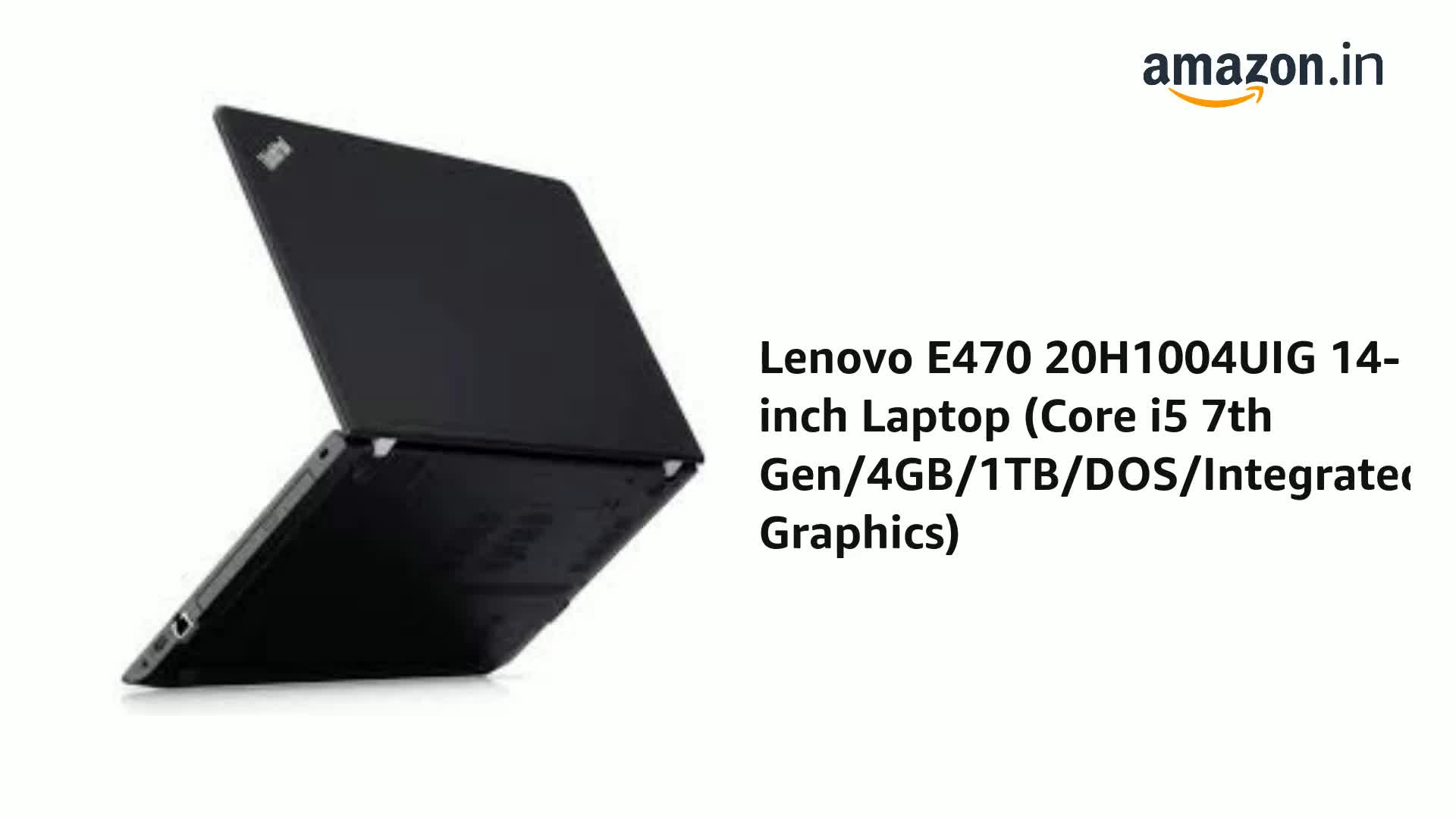 LENOVO THINKPAD E470 4UIG, CORE I5 7TH GEN, 4 GB RAM, 1 TB HDD