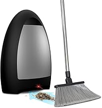EyeVac Home Touchless Vacuum Automatic Dustpan - Great for Sweeping Pet Hair Food Dirt Kitchen - Ultra Fast & Powerful, No More Bending Down, Bagless, Corded, Automatic Sensor, 1000 Watt (Matte Black)