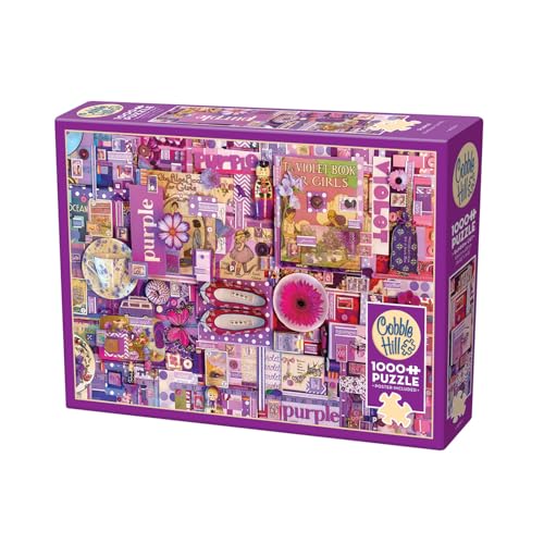 Cobble Hill 1000 Piece Puzzle - Purple - Sample Poster Included