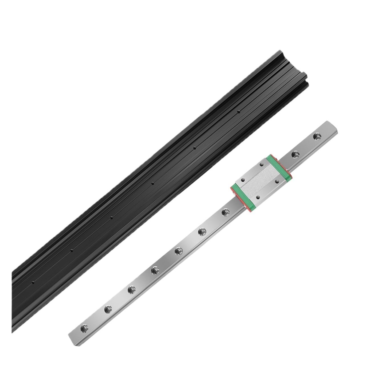 3D-Druckerteile Linearführung Eingebettete Aluminiumprofil-Gleitschiene Befestigungshalterung Linearführungsschiene for 3D-Drucker(MGN12H-Profile,500mm)