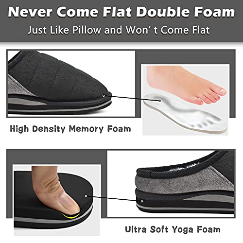 KuaiLu Sloffen Heren Winter Warme Pluche Schapenvacht Pantoffels Comfort Steunzolen Memory Foam Mannen Slippers Pluizig… - Image 5