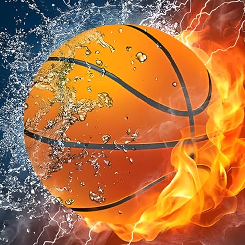 DAERLE Basket-ball Peinture Diamant 5D, Ballon de jeu Diamond Painting Broderie Diamant Kit...