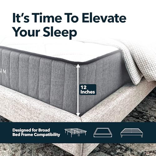 Lull Premium 12 Inch King Size Mattress | 5 Layer King Size Memory Foam Mattress with Cooling Gel Tech | Highest Density & Therapeutic Support with Individually Wrapped Springs | 365 Night Trial - Image 5