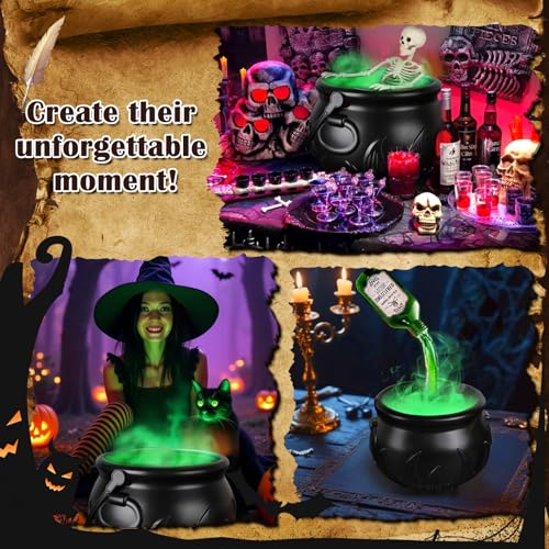 PYOF Halloween Decorations Indoor, Large Witches Cauldron Halloween Decor by PYOF - Used condition - Image 7