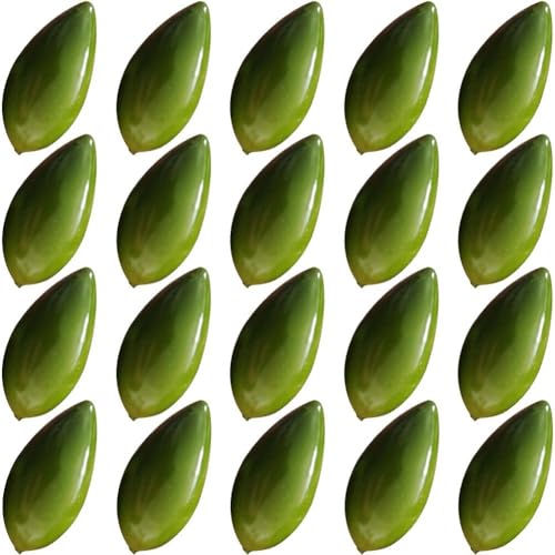 Ymxygz 20 Piezas De Aceitunas Artificiales De Imitación, Modelo Realista De Aceituna, Adorno De Fruta para Sesiones De Fotos, Decoración para Hogar, Cocina Y Fiestas.