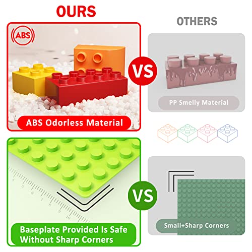 Aotipol A45BB Building Blocks For Toddlers 2-5 Including A Baseplate, 150 Piece Big Building Blocks For Kids thumb #3