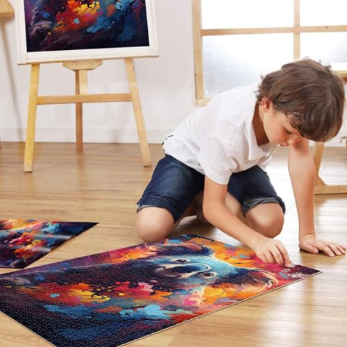 Puzzle de 1000 piezas para reducir el estrés diario y decorar tu lugar de estudio 4