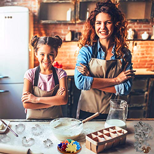 Fall Thanksgiving Cookie Molds Cutters Set - 10 Pcs Autumn Season Cookie Molds Stainless Steel - Pumpkin, Turkey, Maple Leaf, Oak Leaf, Turkey Leg, Squirrel And Acorn Cutters #TOP5