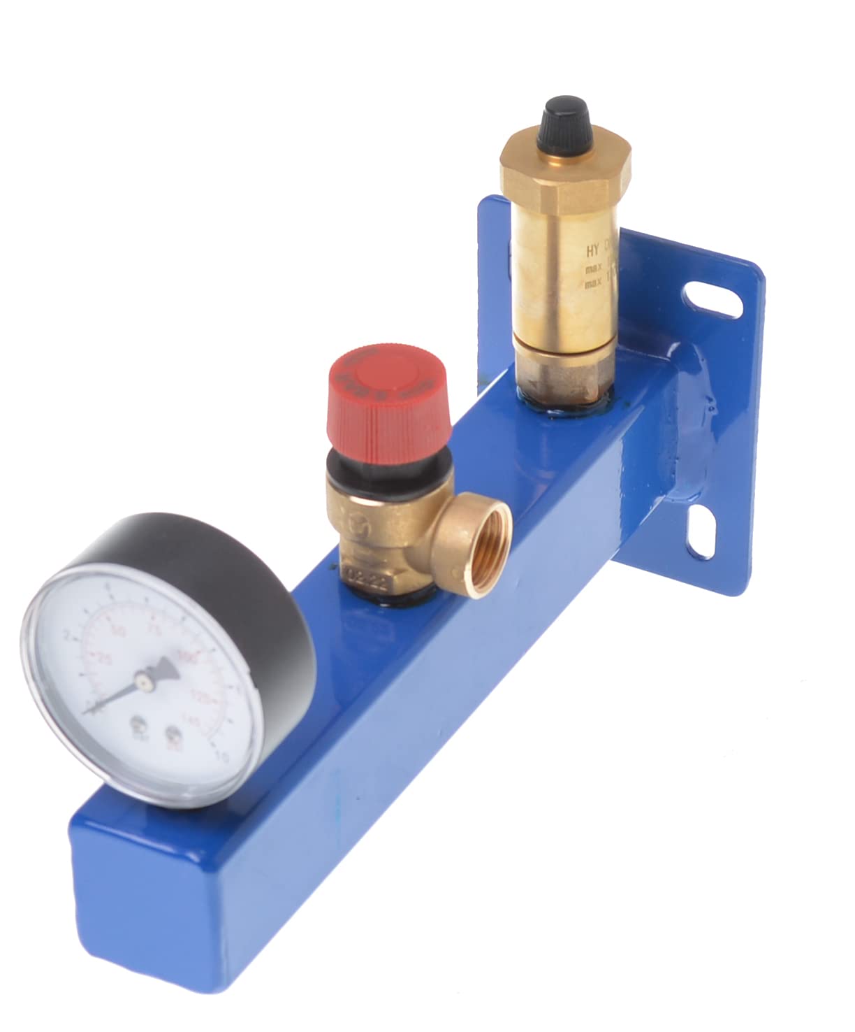 Set Vaso di espansione con membrana da 8 litri con gruppo di sicurezza per acqua potabile, serbatoio di compensazione della pressione, serbatoio di compensazione bianco, serbatoio a pressione