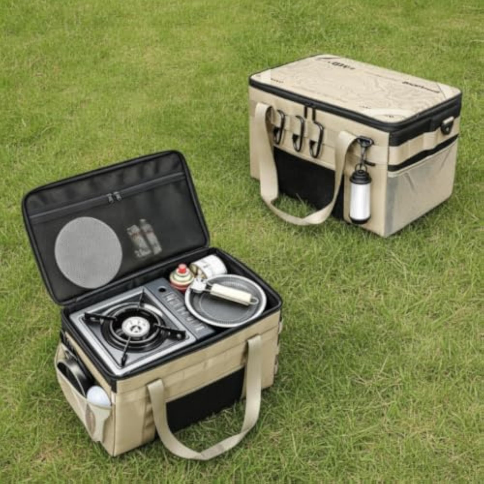 Outdoor Storage Bag with Wood Board