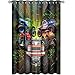 Kazynee Cool Cartoon Monster Truck Ultra Soft Premier Blackout Curtains,Kids Boys Shabby Monster Trucks PrintThermal Insulated Bedroom Noise Reducing Patio Door Grommet Top,2 Panels 63L x 21W