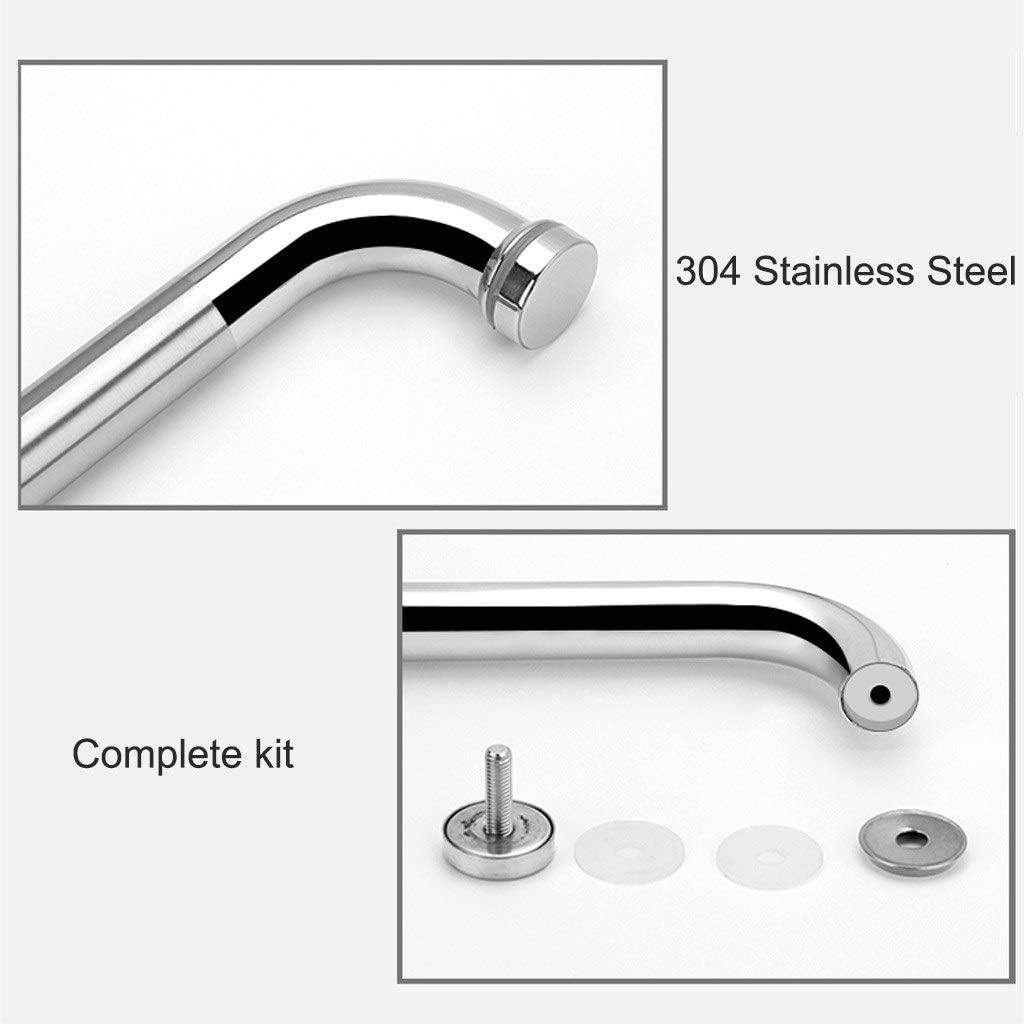 Replacement Shower Door Handles Sets - Glass Door-Knobs Push and Pull Handle Hardware Parts for Sliding Shower Enclosure Kitchen Bathroom, Chrome Stainless Steel (Size : 225mm+425mm)