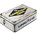 Nostalgic-Art Contenitori di latta retrò piatti, Goodyear – Logo White – Idea regalo per amanti di auto e moto, con coperchio, Design vintage, 2,5 l