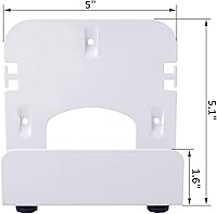 Vista 3 de Gmailmall - Soporte de pared ajustable para módem para la mayoría de reproductores multimedia estrechos, compatible con Roku, router, Fire TV, M4