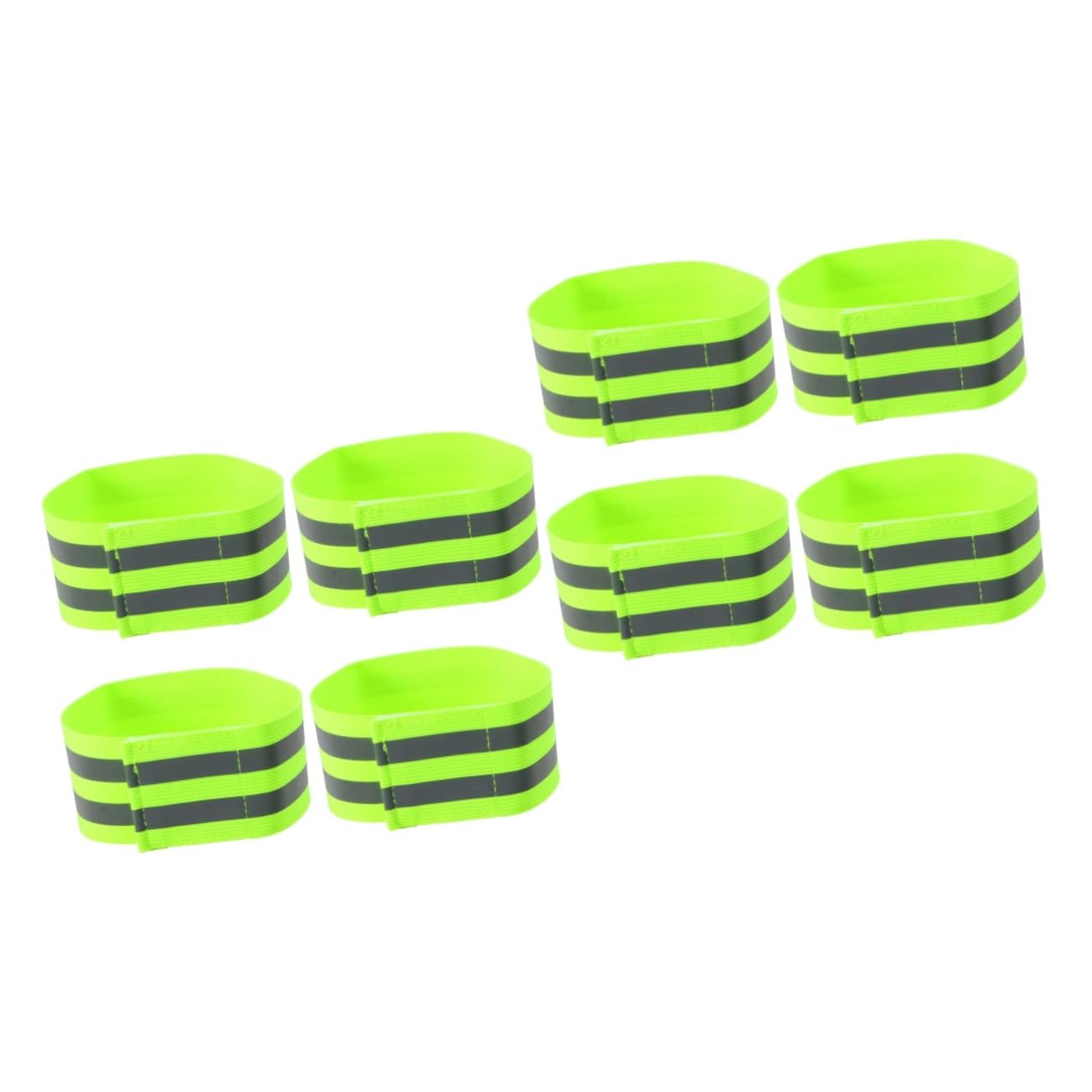 ABOOFAN 8 STK Ordner-Organizer für den Schreibtisch grünes reflektierendes Band reflektierende Knöchelbänder reflektierendes Armband reflektierende Bänder Fesselriemen Nachtlauf