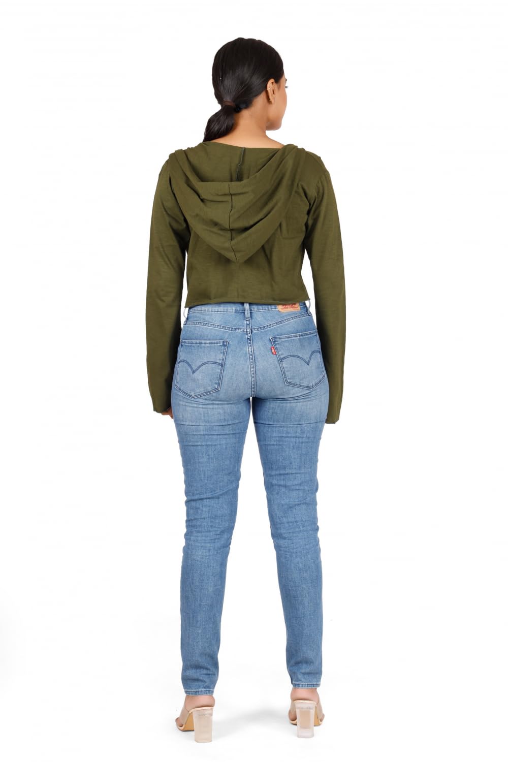 GURU SHOP Wickelshirt, Yogashirt, Langarmshirt mit Trompetenärmeln, Damen