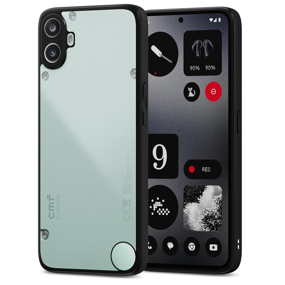 Pikkme Back Cover Shockproof Sleek Hybrid Armor Bumper Case Compatible with CMF by Nothing Phone 1 (Black)