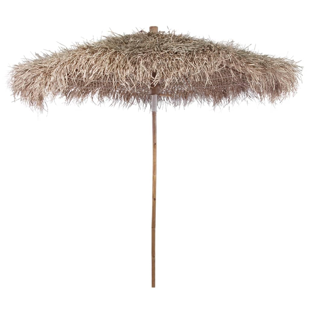 vidaXL Tiki Umbrella with Banana Leaf Canopy 240 cm Bamboo, garden parasol, umbrella, outdoor umbrella, garden umbrella, outdoor parasol