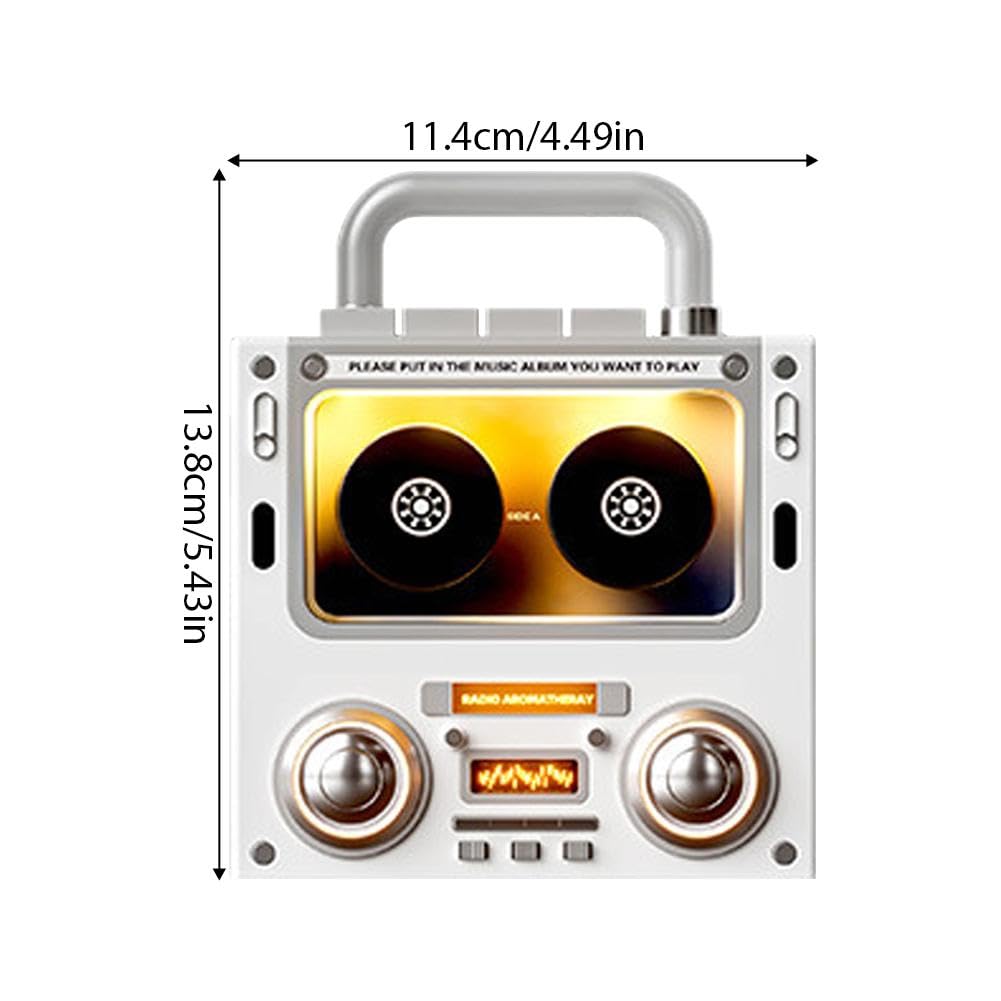 Lot de 17 aimants de réfrigérateur musicaux avec lecteur de cassette rétro, lecteur de disque vinyle à induction NFC, lecteur de musique programmable pour cuisine, bureau, cadeaux de musique uniques