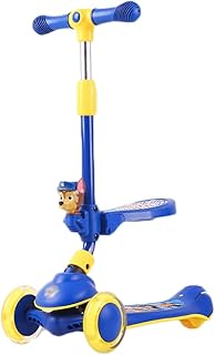 Scooter Three In One Scooter, Deluxe 3 Wheel Scooter for Toddlers 4 Adjustable Height Glider With Kick Scooters, Lean To Steer Three-scooters