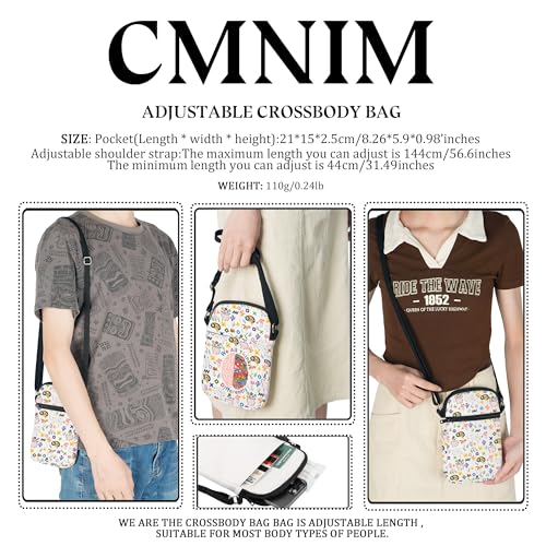 CMNIM Neurodiversity Brain Gifts We All Thinking Differently Crossbody Purse for Autism Therapists Counselor SLP CBT Merch2