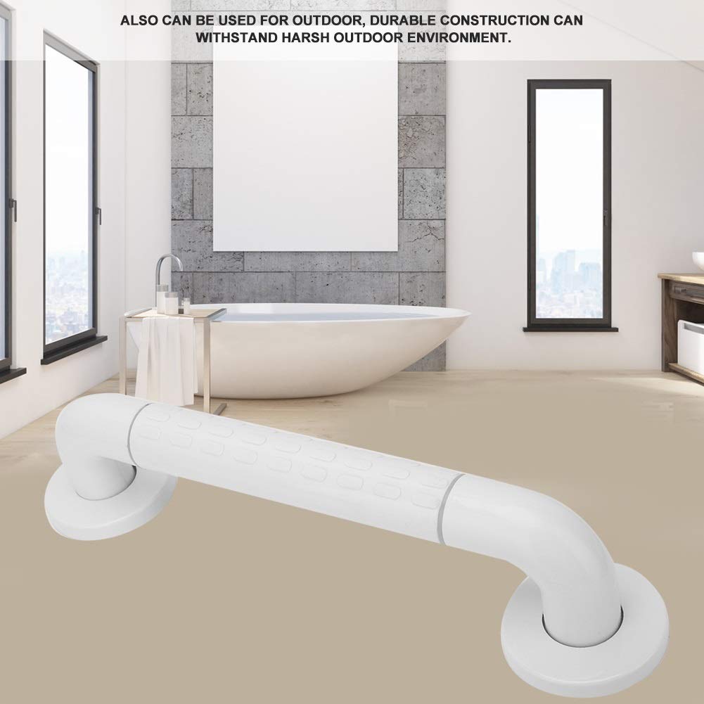 Barras de Apoyo para baño de 30 cm con asa de Agarre, ventosas para Ducha y bañera. Soporte de Seguridad Resistente.