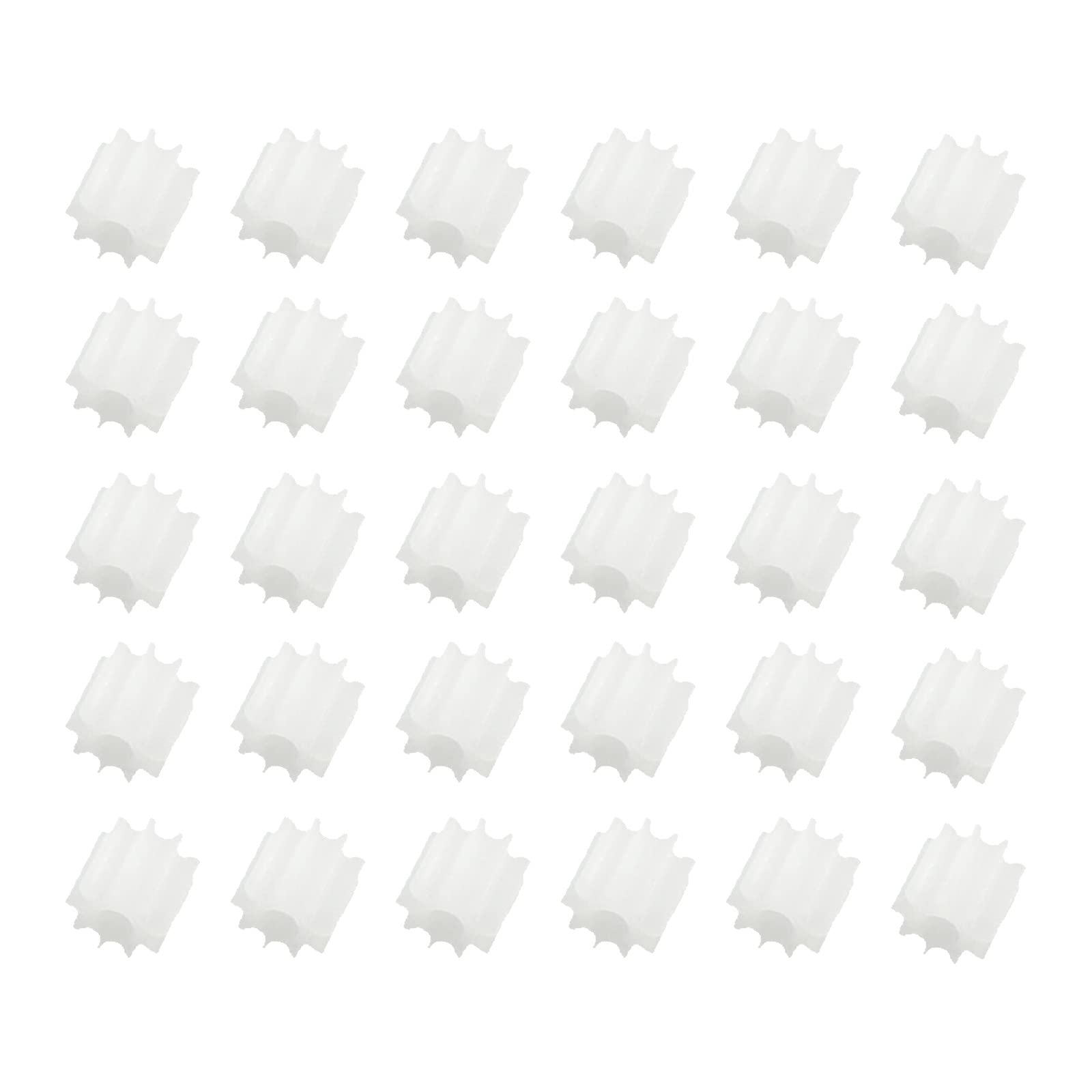 30 Pack 9 Teeth Plastic Gears Model 092A Reduction Gear Plastic Worm Gears for DIY Model