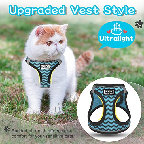 Cat Harness and Leash Escape Proof,Adjustable Soft Mesh Kitten Vest Harness for Walking Reflective Pet Harness for Cat Small Dogs Puppy - Image 2