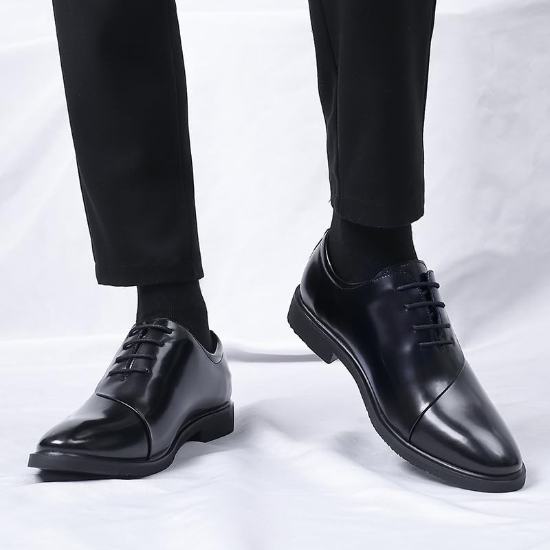 Men's Genuine Leather Low Oxford Lace-Up Anti-slip Formal Duty Work Shoes Business Casual Service Boots3