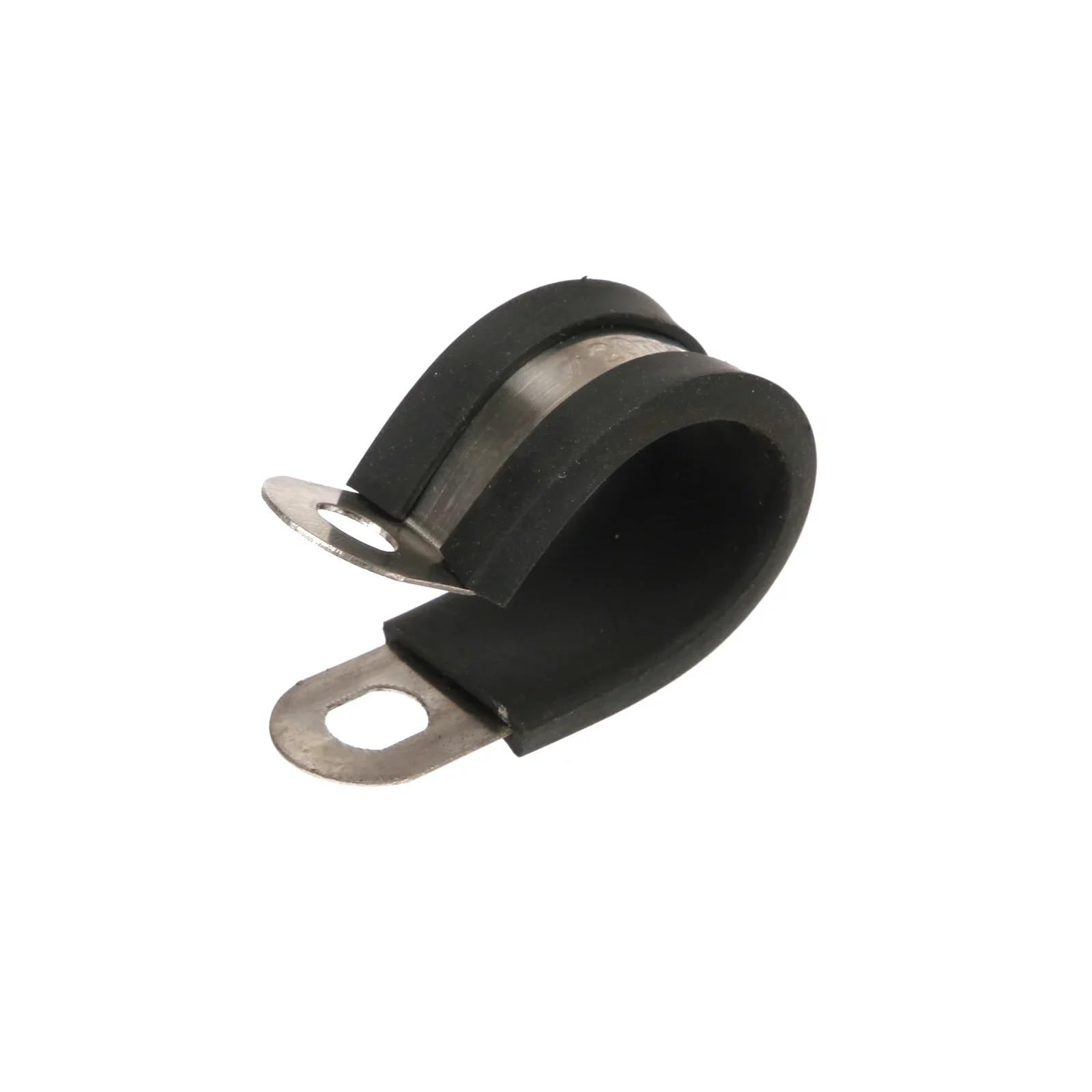 10pcs urable Rubber Lined P Clips Wiring Hose Clamp Pipe Cable Mounting Fix Fasteners Metal Hardware Electrical Fittings(12mm)