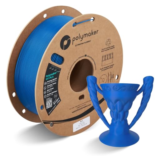 Polymaker HT-PLA Filament 1.75mm Blue, High Temp PLA for 3D Printing, Heat Stable Up to 130°C, Easy to Print, Works with