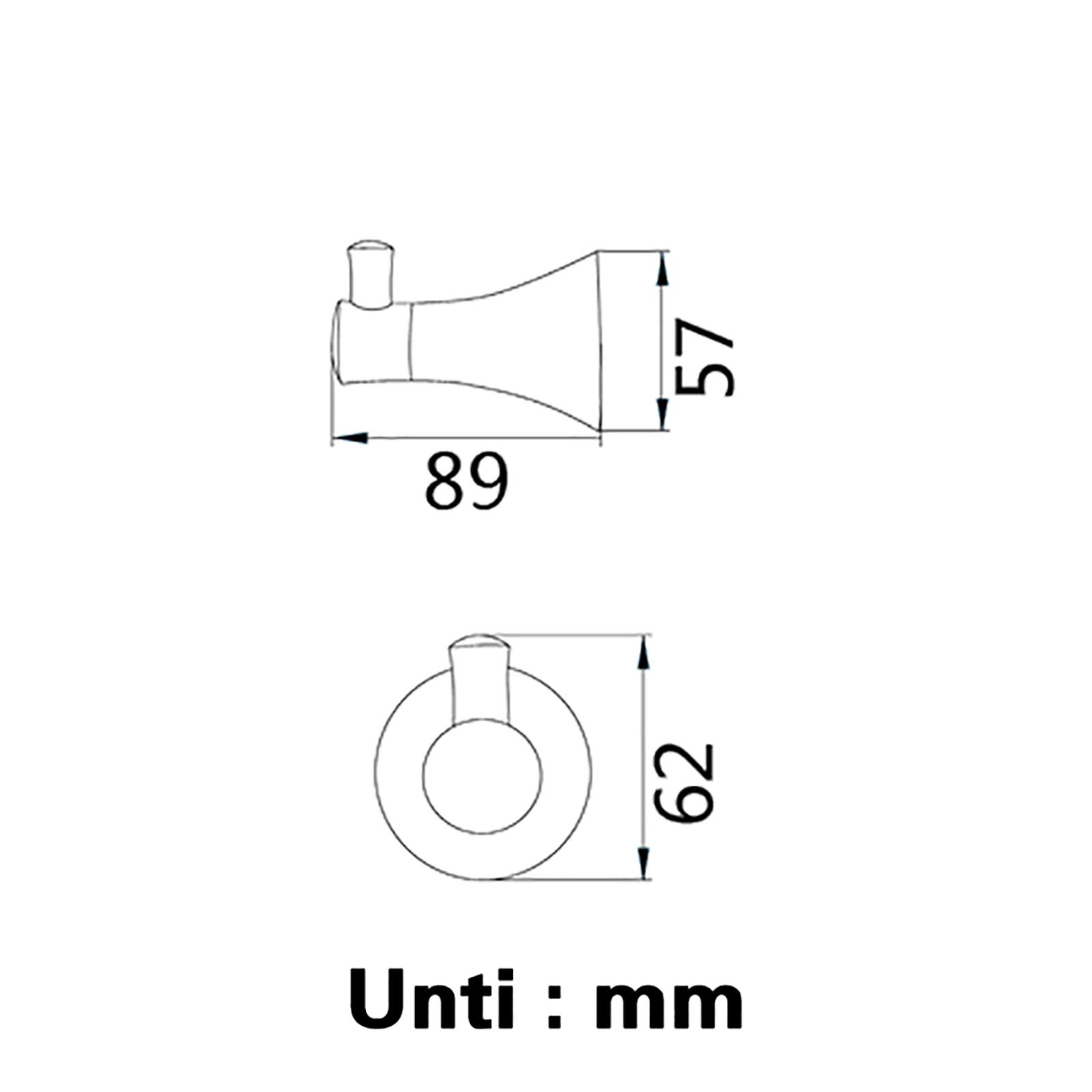 Kleiderhaken Titangold Handtuchhaken Wandhaken Hakenleiste 304 Edelstahl Mantelhaken, Garderobenhaken für Bad, Küche, Büro, Schraube Installation,2 Hooks
