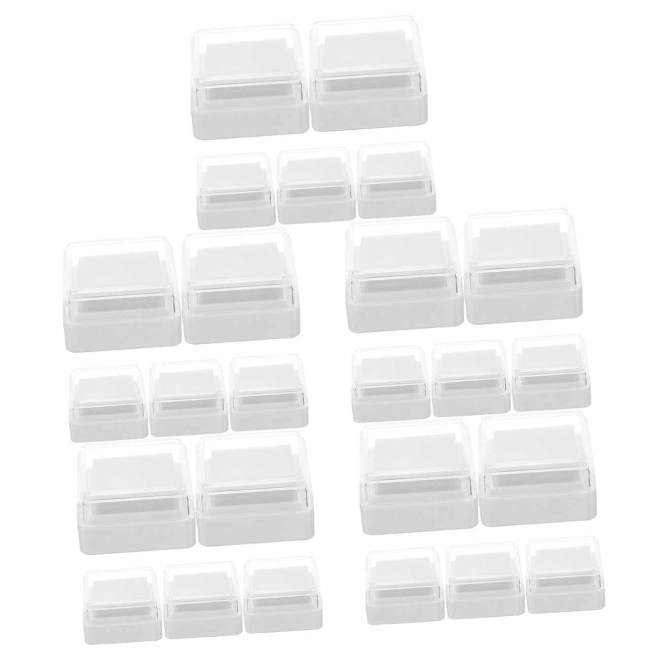 Lurrose 25pezzi Cuscinetti Per Timbri Mano Tamponi Per Vuoti Per e Scrapbooking Per Su e