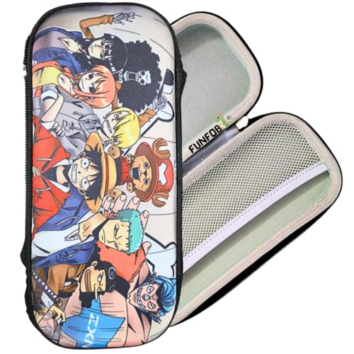 Image of FUNFOB Anime Pencil Box for School College for Pen Pencil Or Other Stationery Products | Luffy All Character